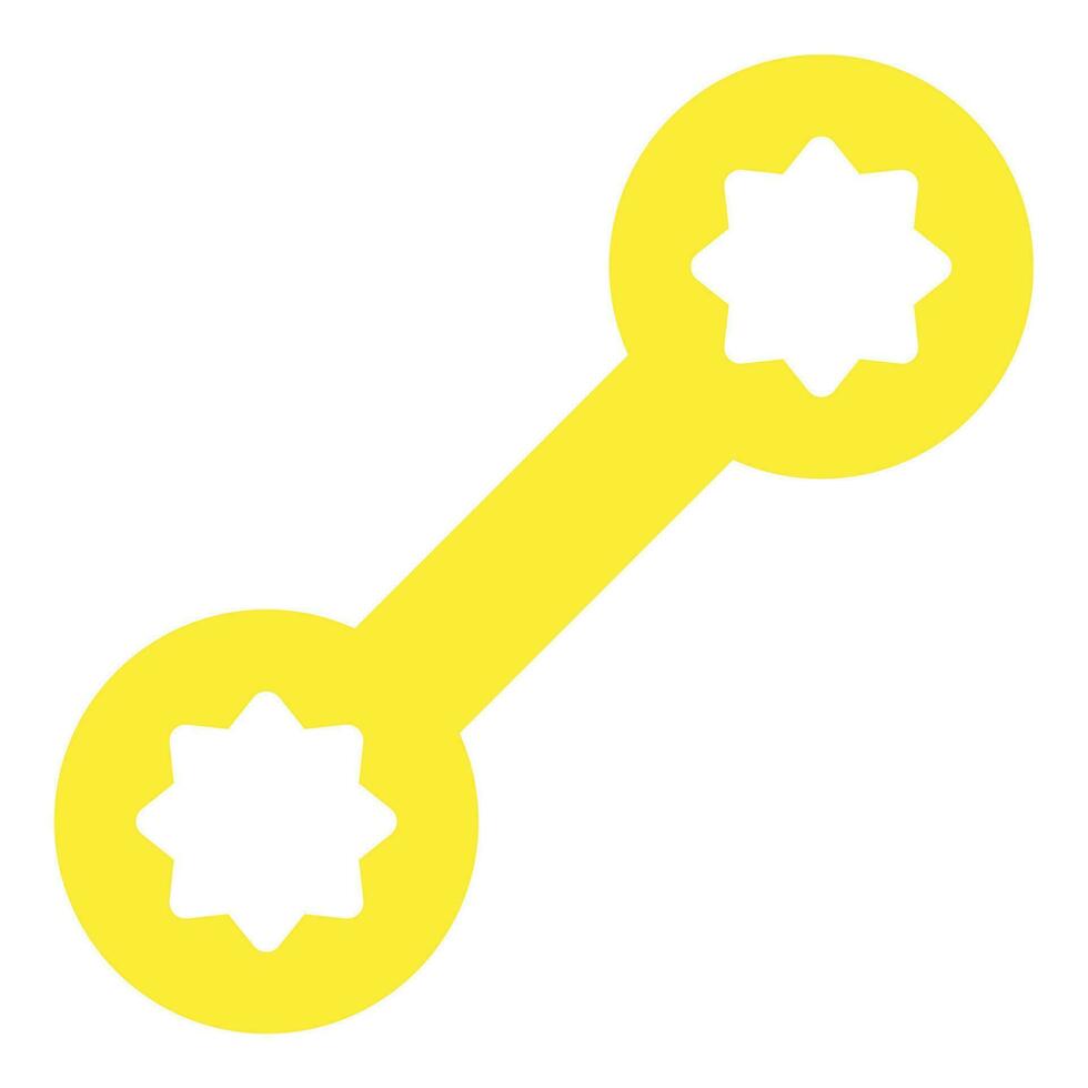Wrench icon or logo illustration flat color style vector