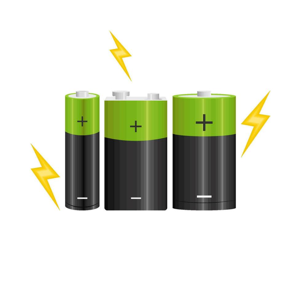 battery energy illustration vector