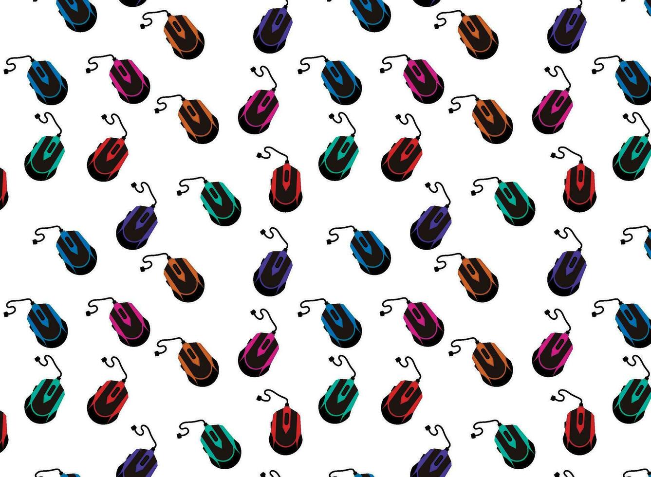 computer mouse pattern, with vibrant colors, vector, for backgrounds vector