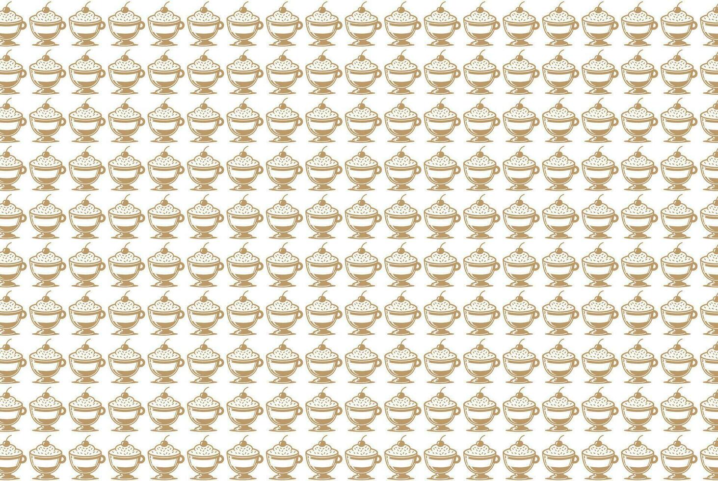 caffe capuchino pattern, hot drinks, vector backgroud