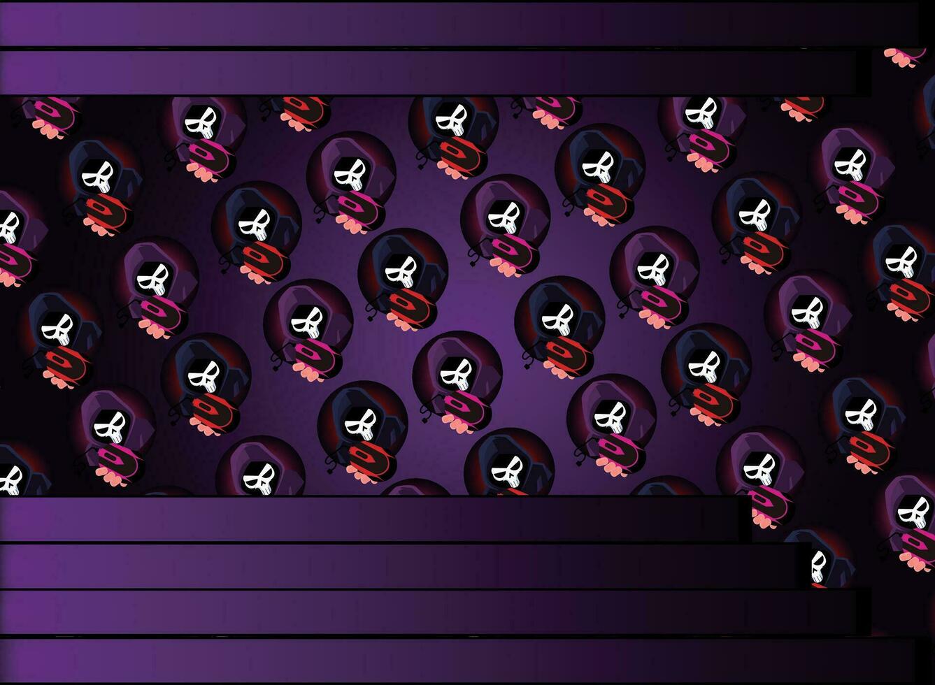 man with gas mask, pattern, industrial pattern, cyber punk background vector