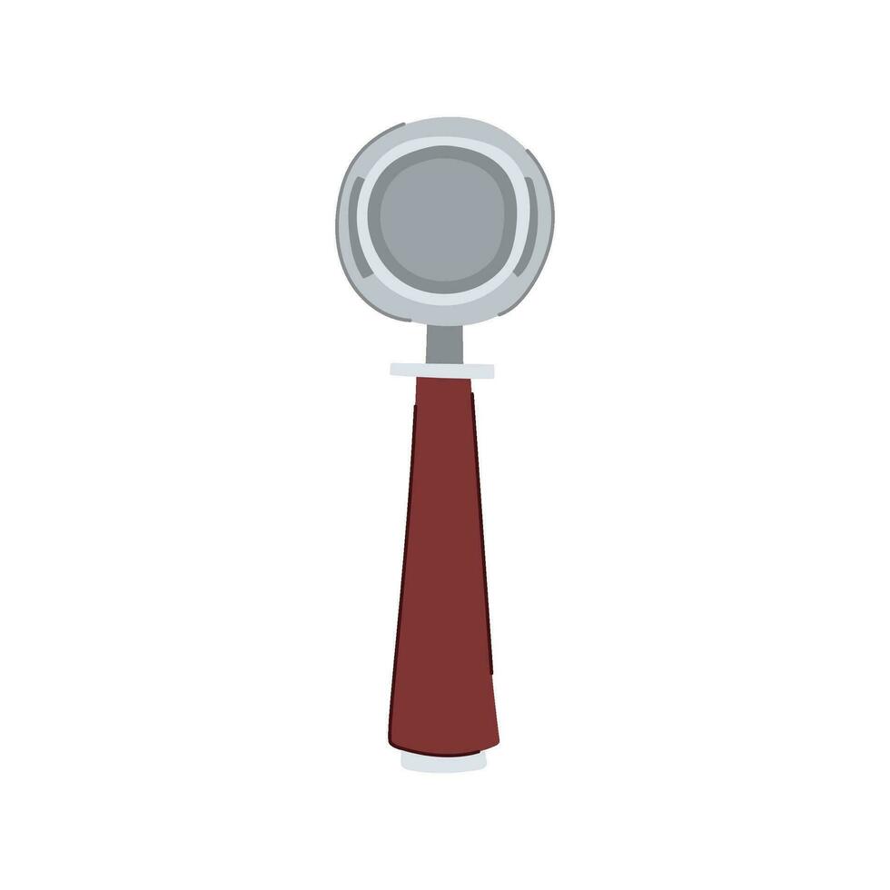 italy portafilter coffee cartoon vector illustration