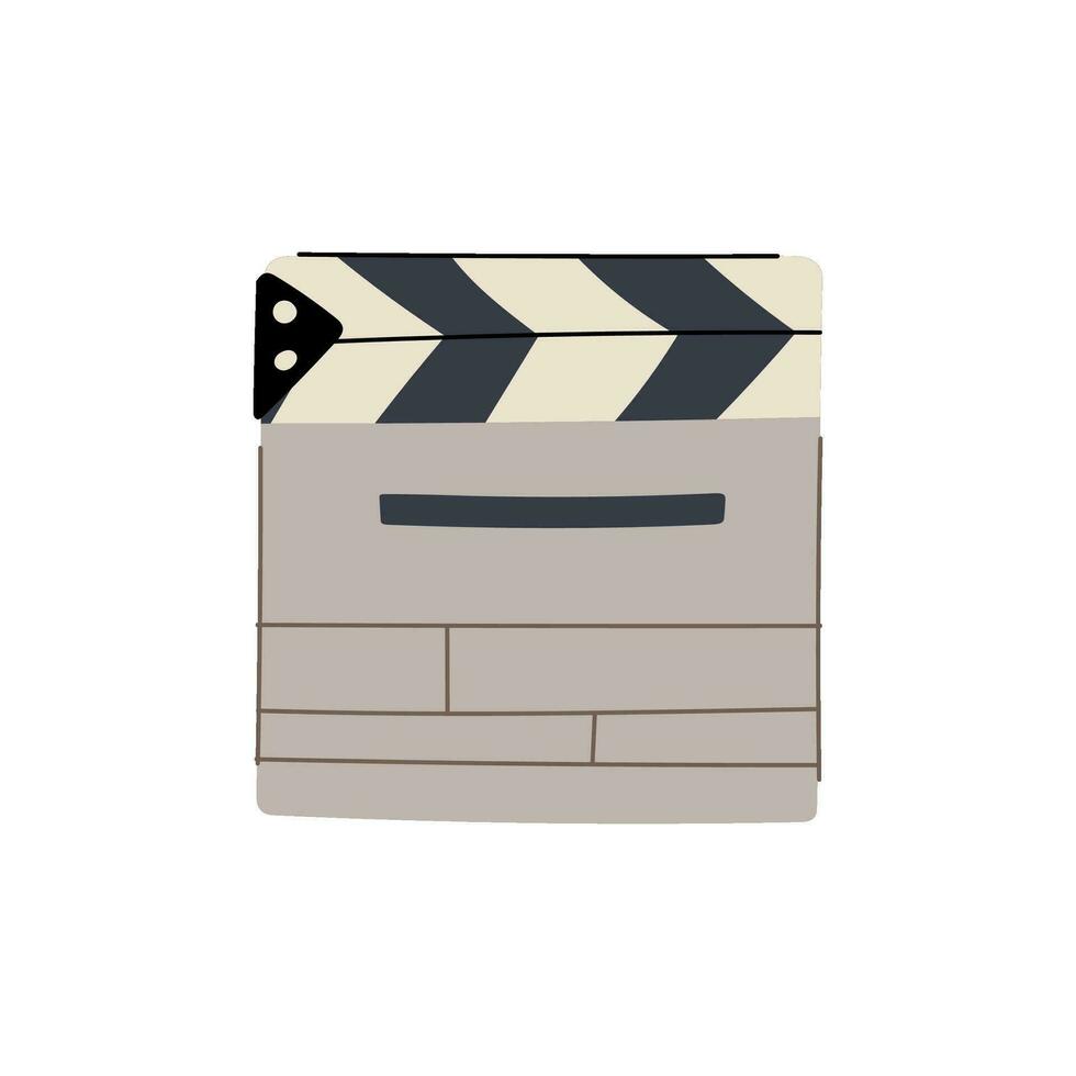 board clapperboard cartoon vector illustration