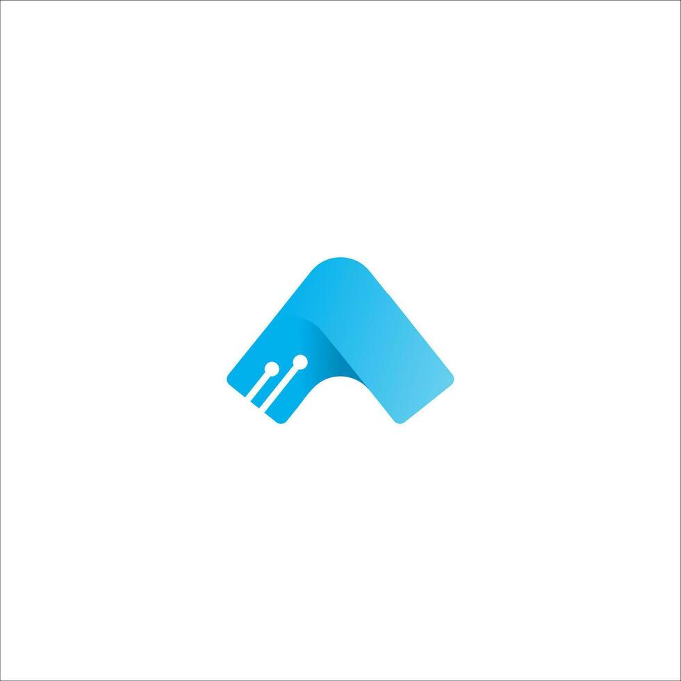 abstract logo design latter a vector