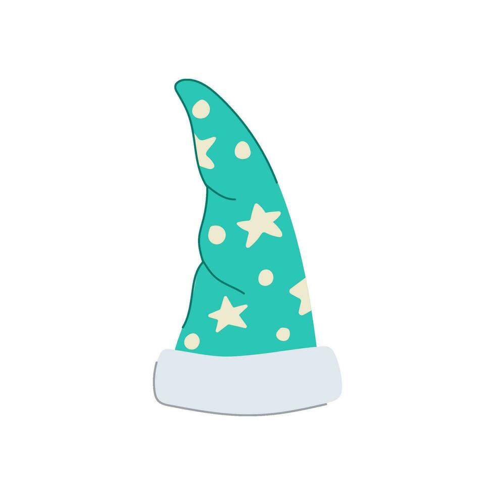 black magician hat cartoon vector illustration