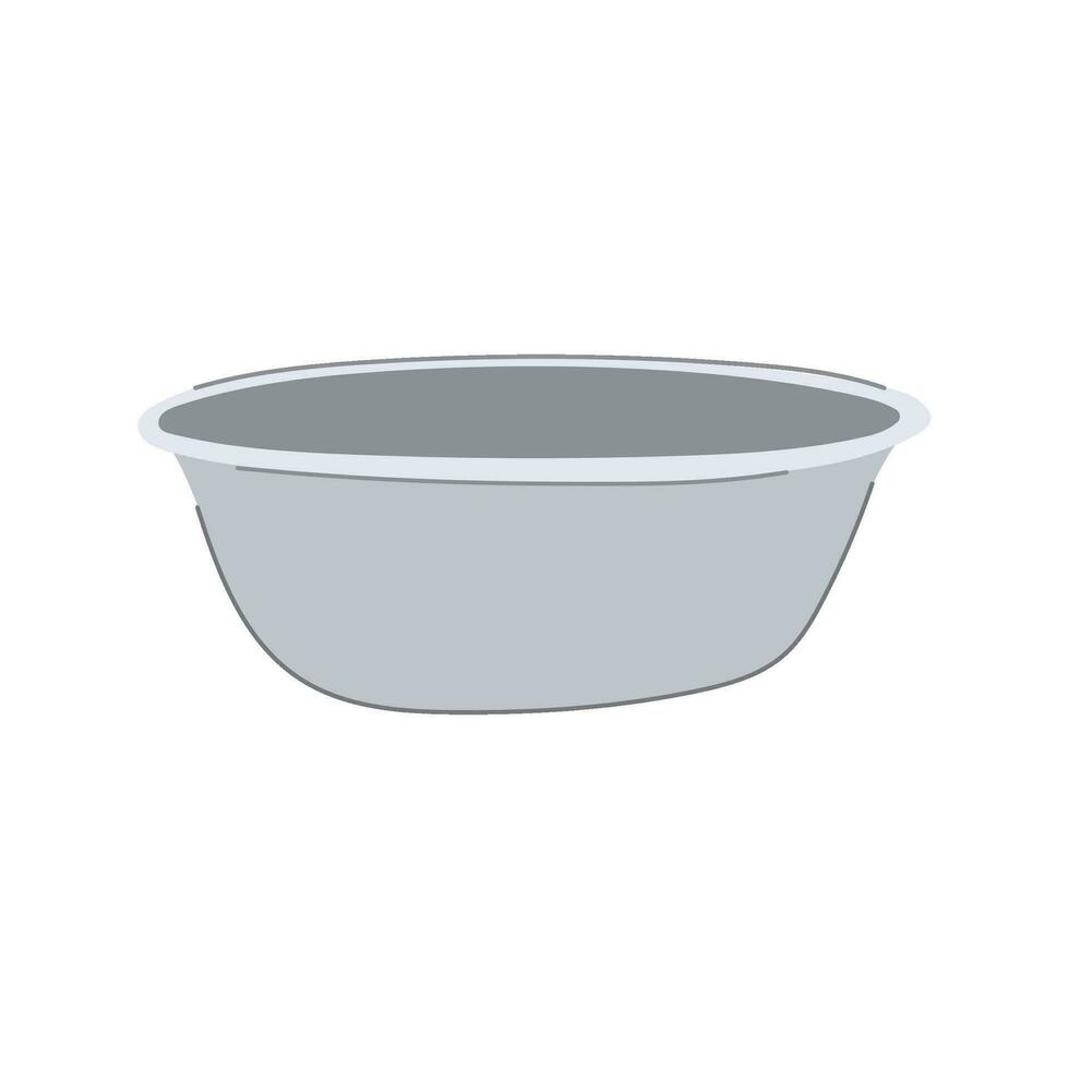 water basin plastic cartoon vector illustration