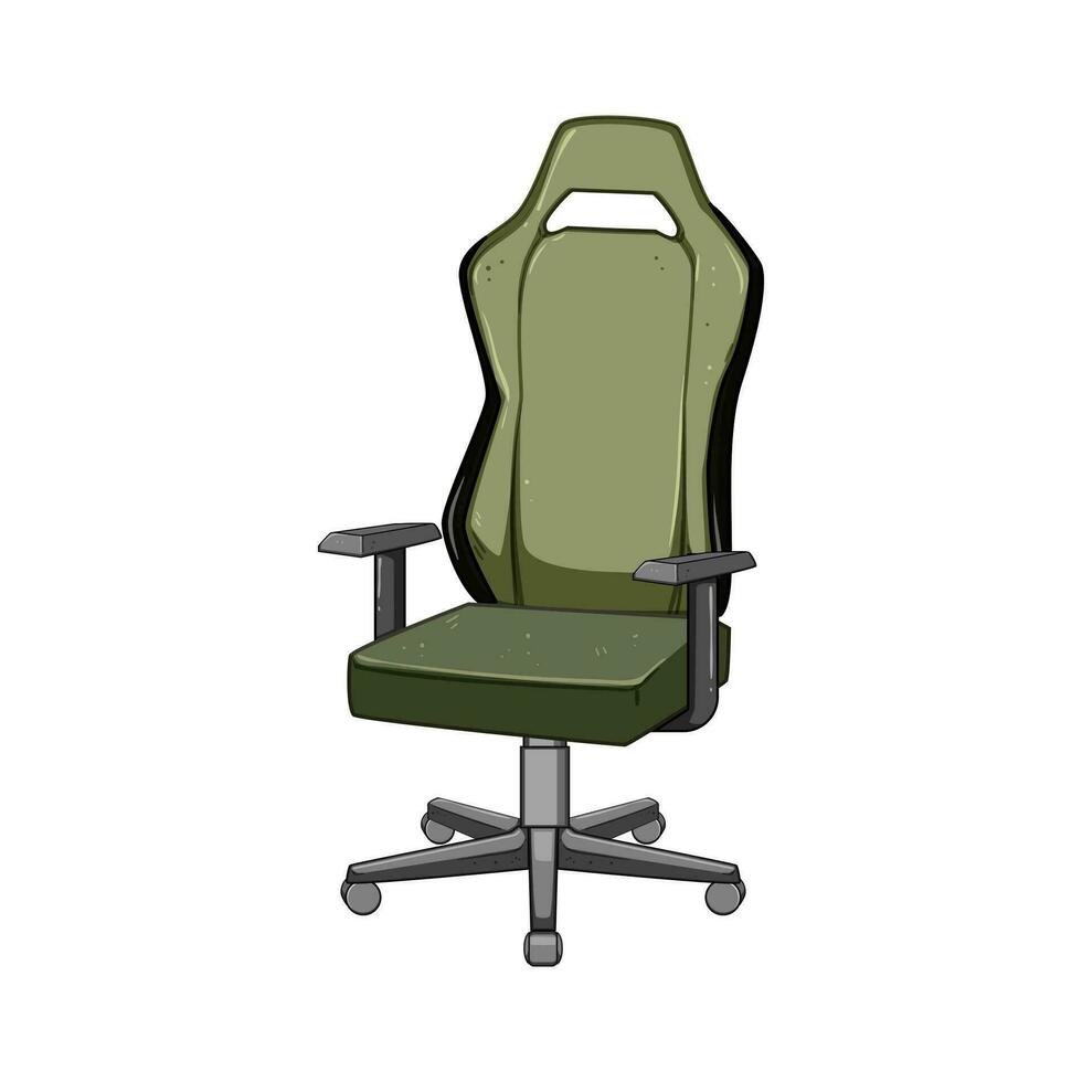 arm game chair cartoon vector illustration