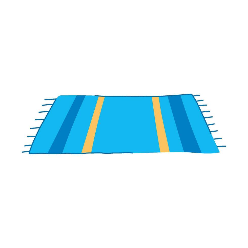 room bath mat cartoon vector illustration