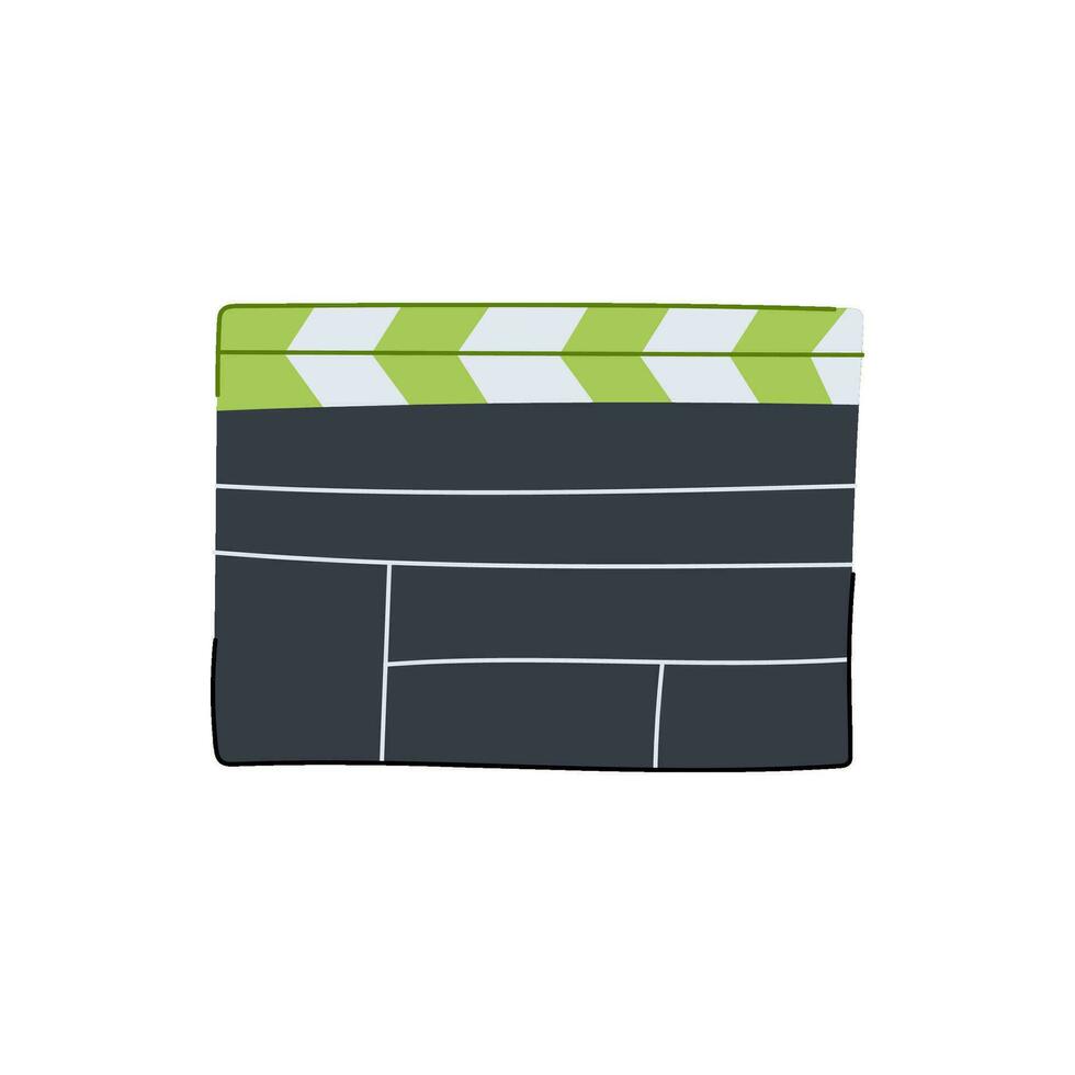clapperboard clapperboard cartoon vector illustration