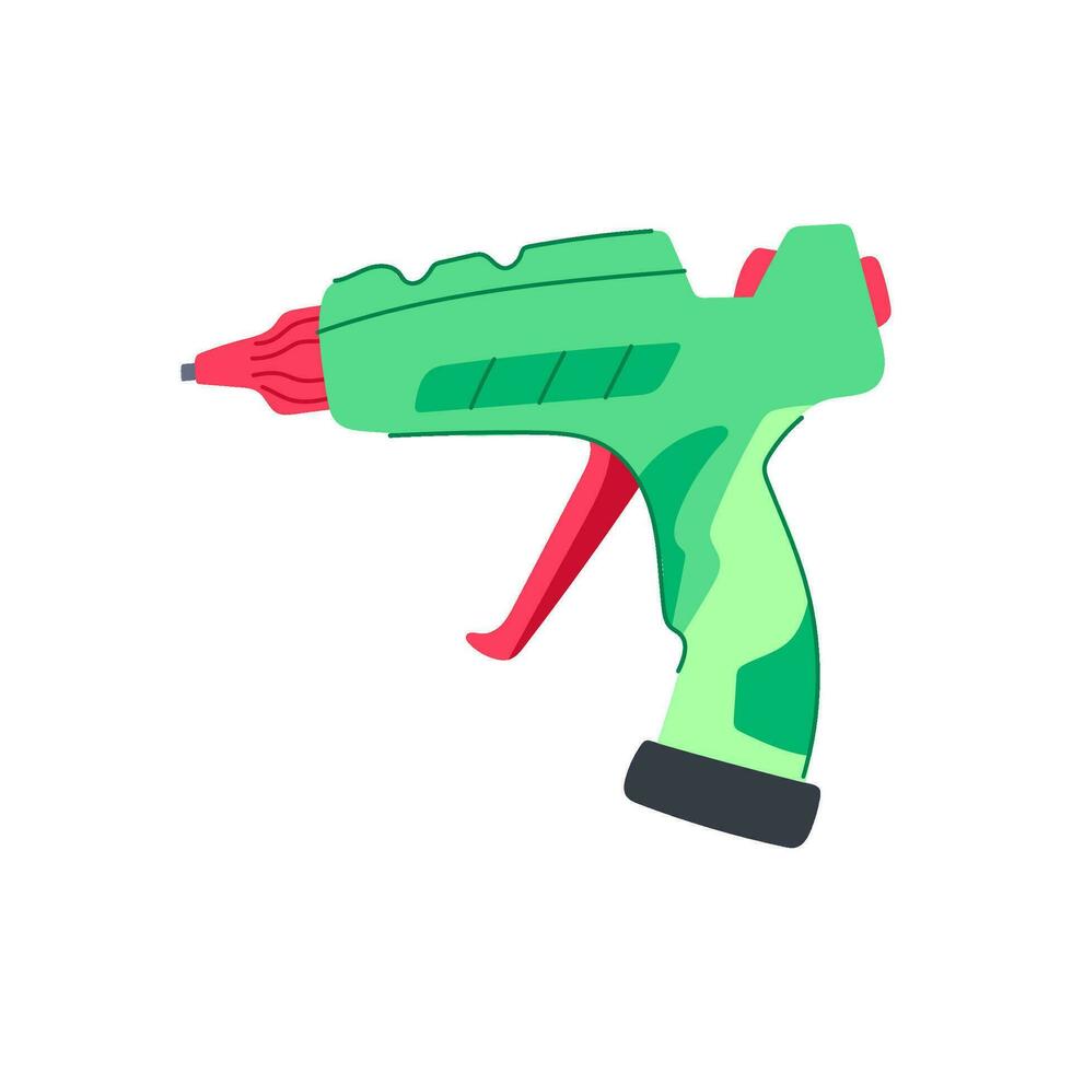 top glue gun cartoon vector illustration
