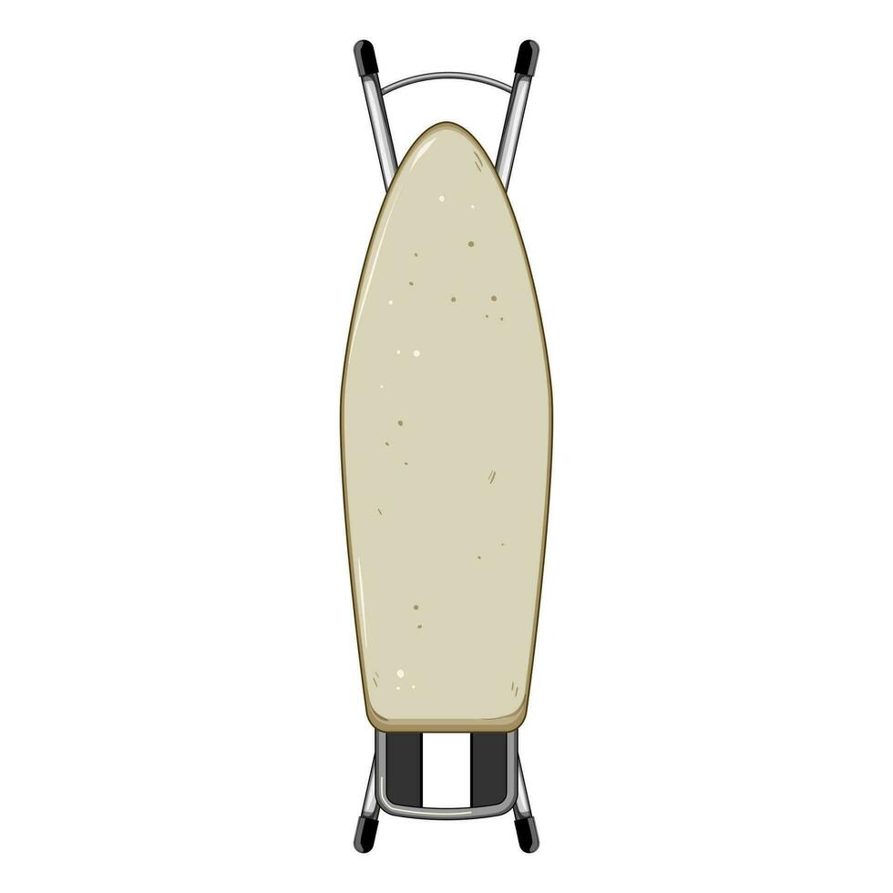 folded ironing board cartoon vector illustration