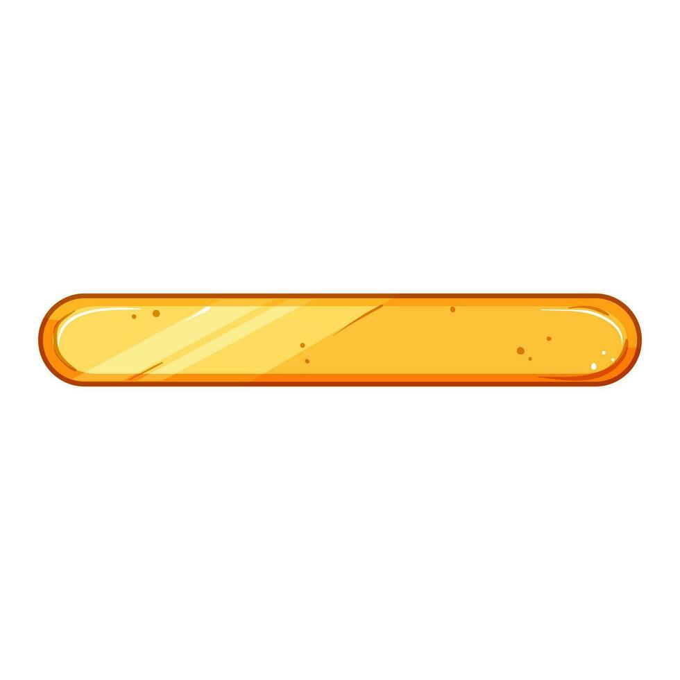 bar gold game button cartoon vector illustration