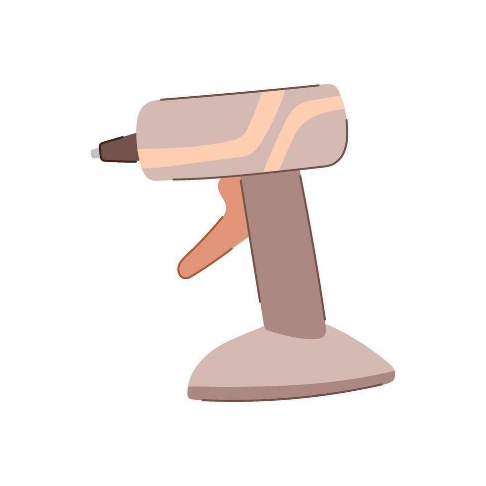 craft glue gun cartoon vector illustration