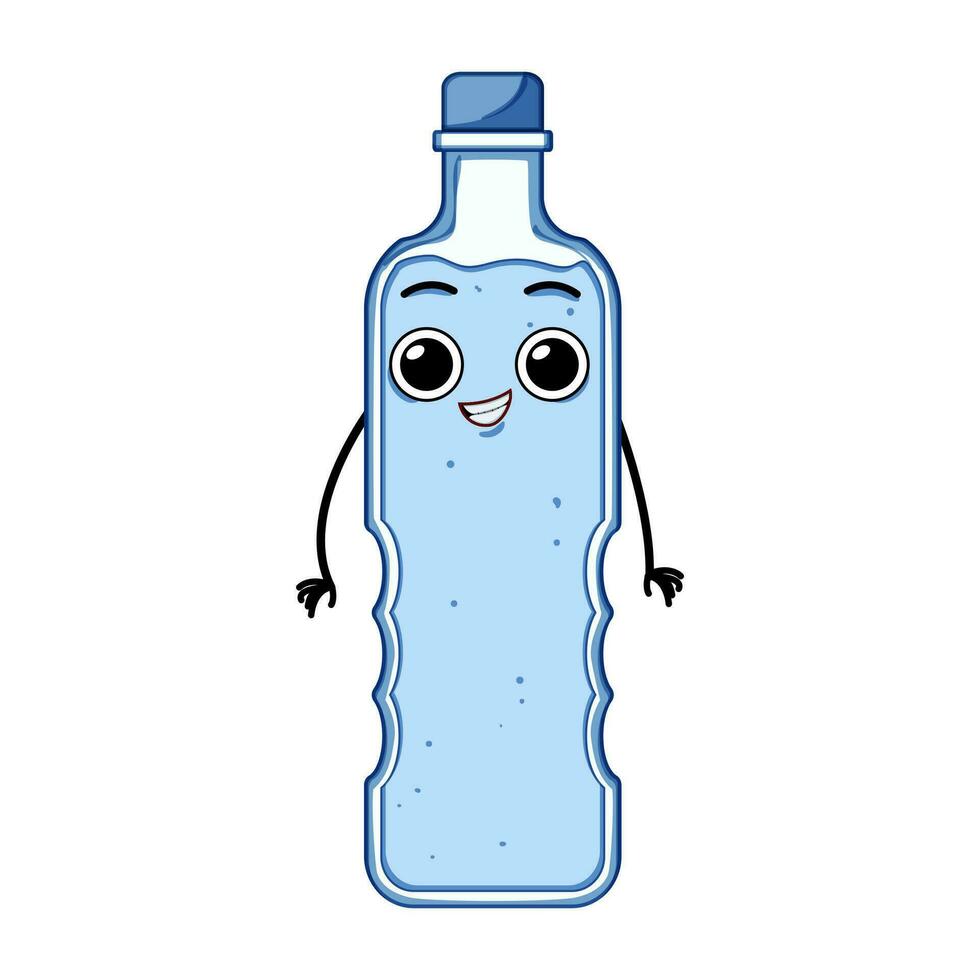 reciclar agua eco personaje dibujos animados vector ilustración