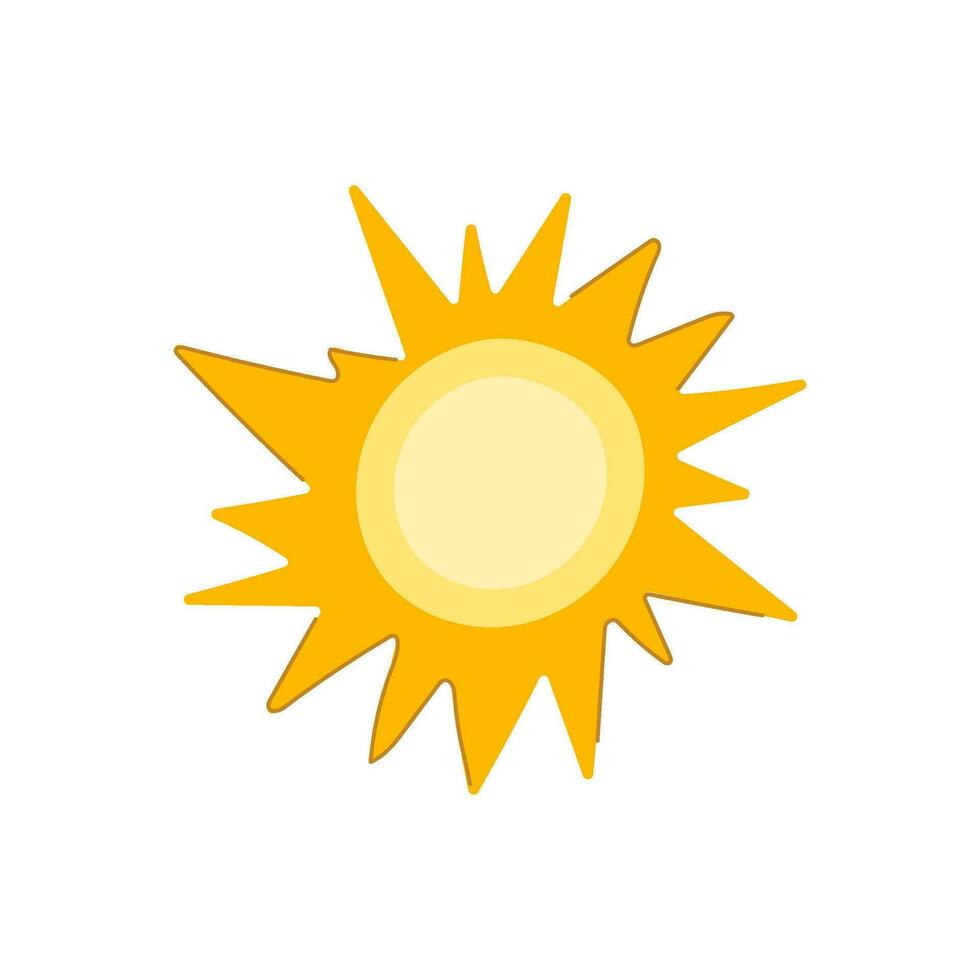 shine sun cartoon vector illustration