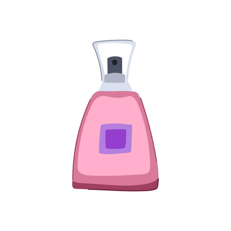 oler perfume para mujer dibujos animados vector ilustración