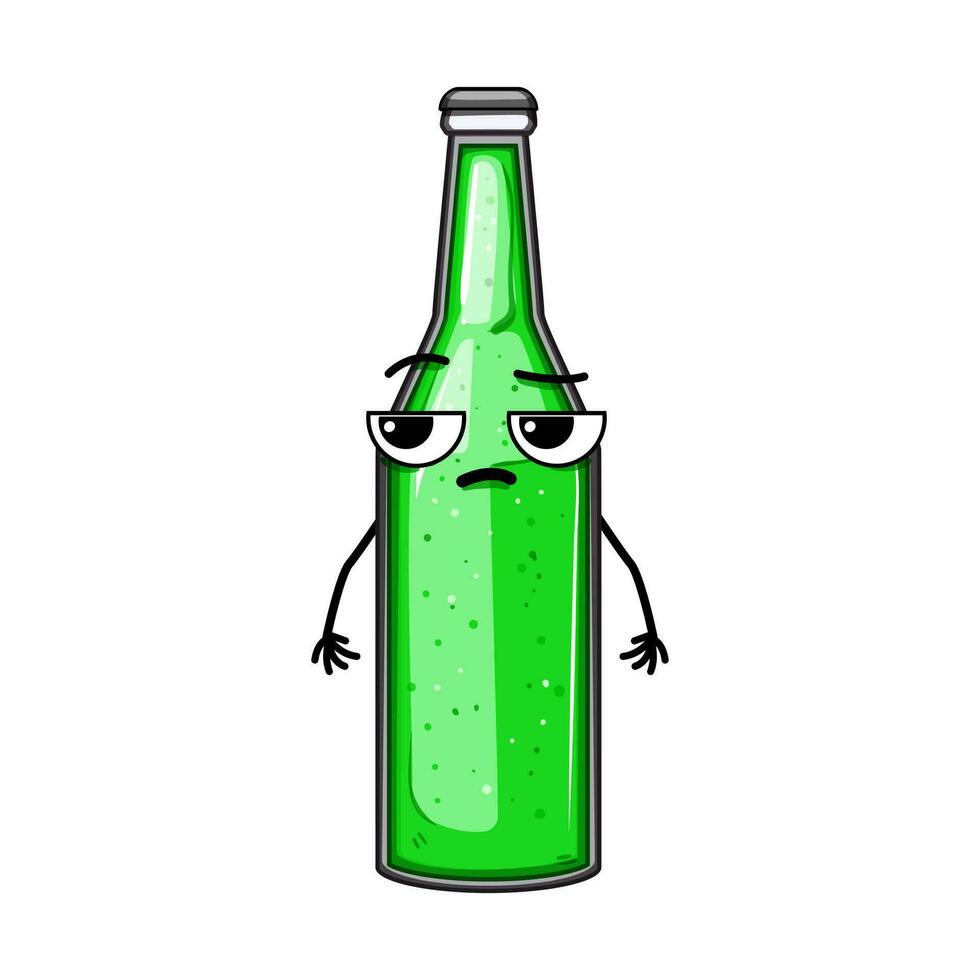 cola soda bottle character cartoon vector illustration