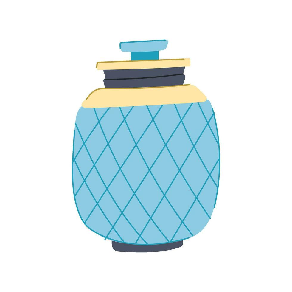 mortuary urn ashes cartoon vector illustration