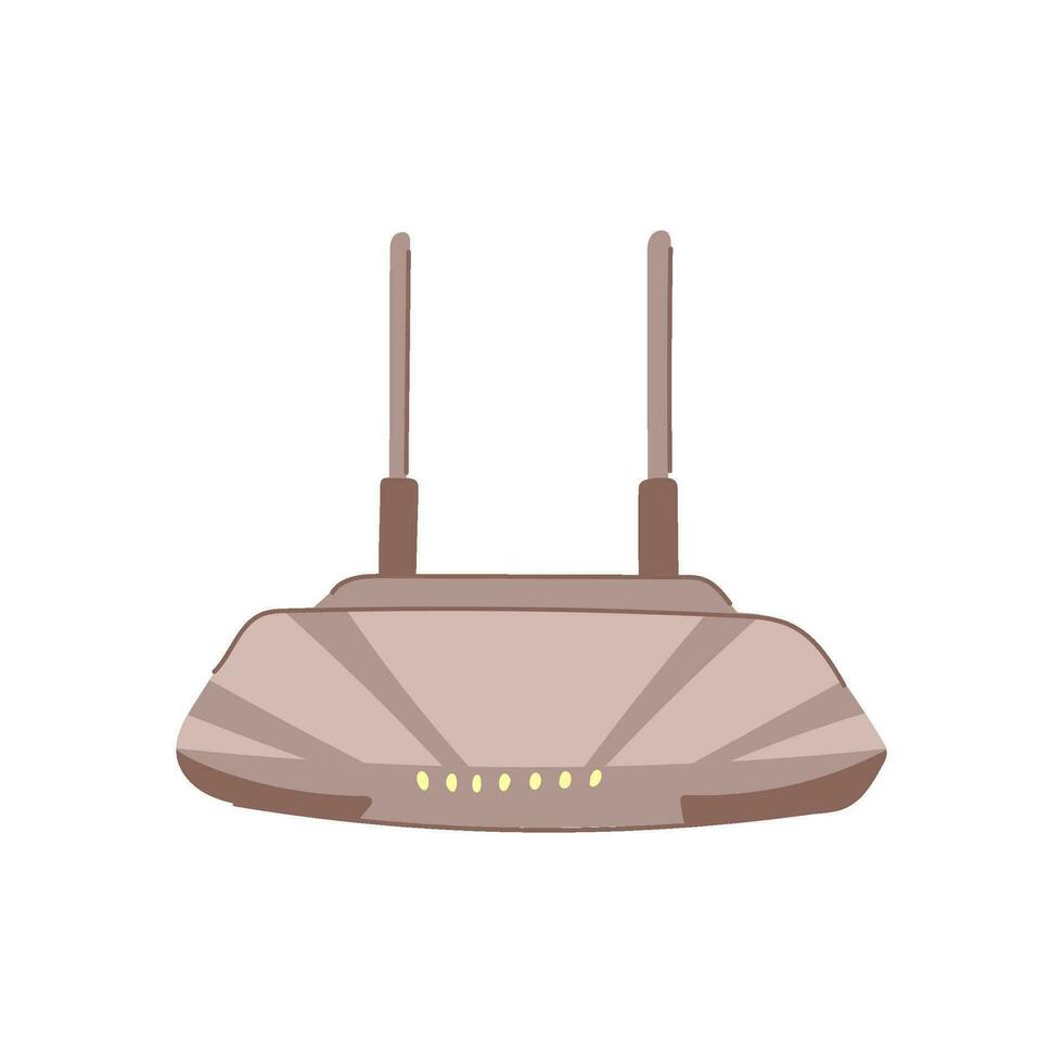 home router cartoon vector illustration