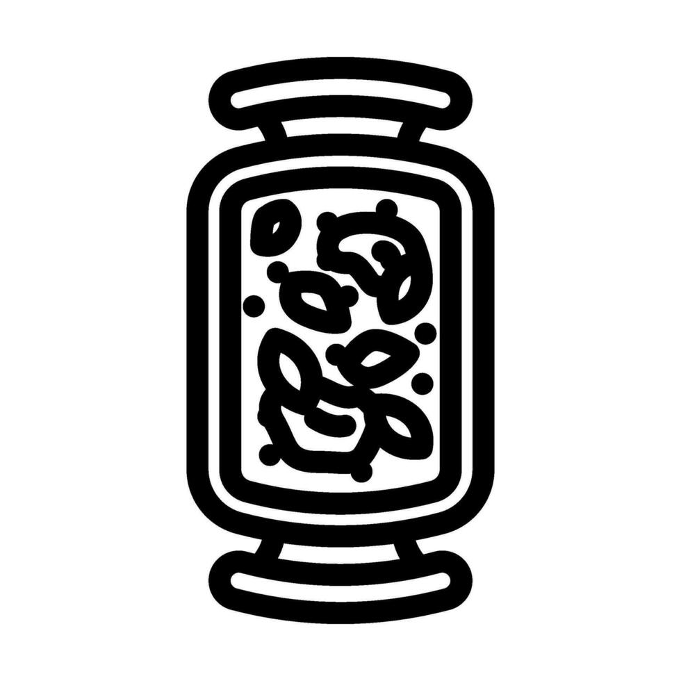 ossobuco stew italian cuisine line icon vector illustration
