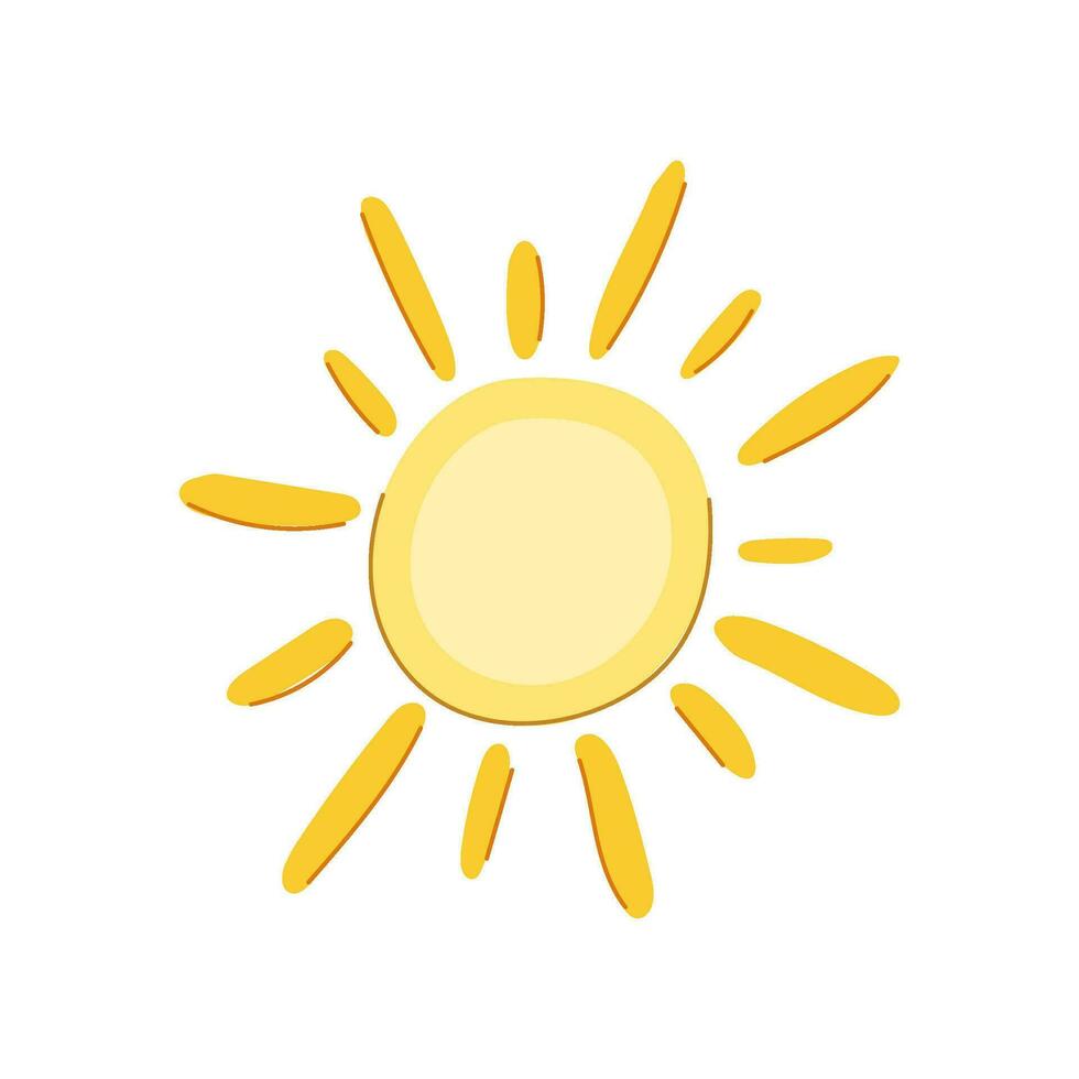 sunny sun cartoon vector illustration