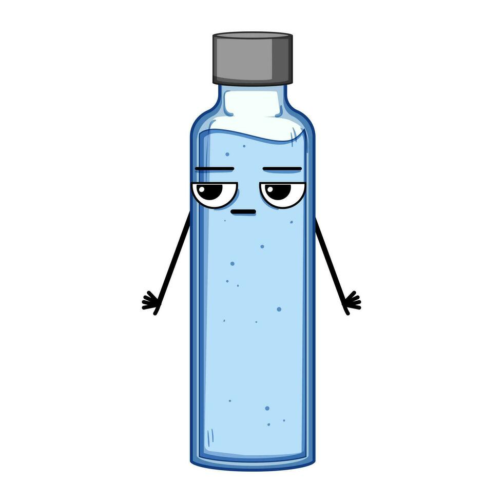 logy water eco character cartoon vector illustration