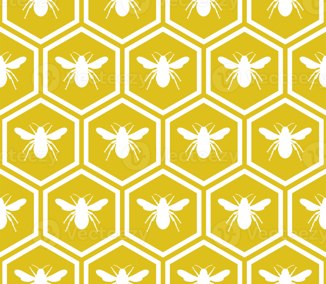 Seamless Honeycomb Shape Motifs Pattern, Beehive or Bee House Form, can use for Decoration, Ornate, Carpet Pattern, Fashion, Fabric, Textile, Tile, Mosaic, Wallpaper, Wrapping Cover, Background, etc. png