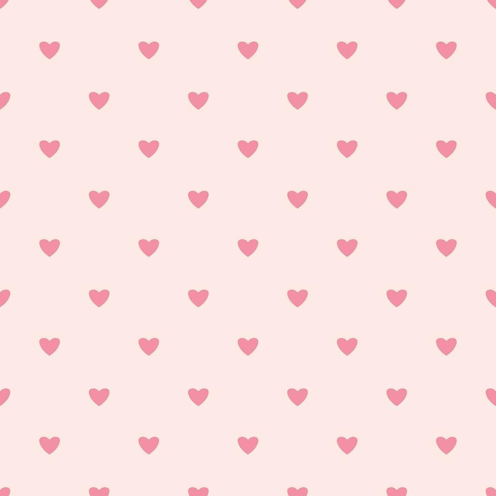 Happy Valentine s Day. Heart Seamless Pattern Vector Illustration