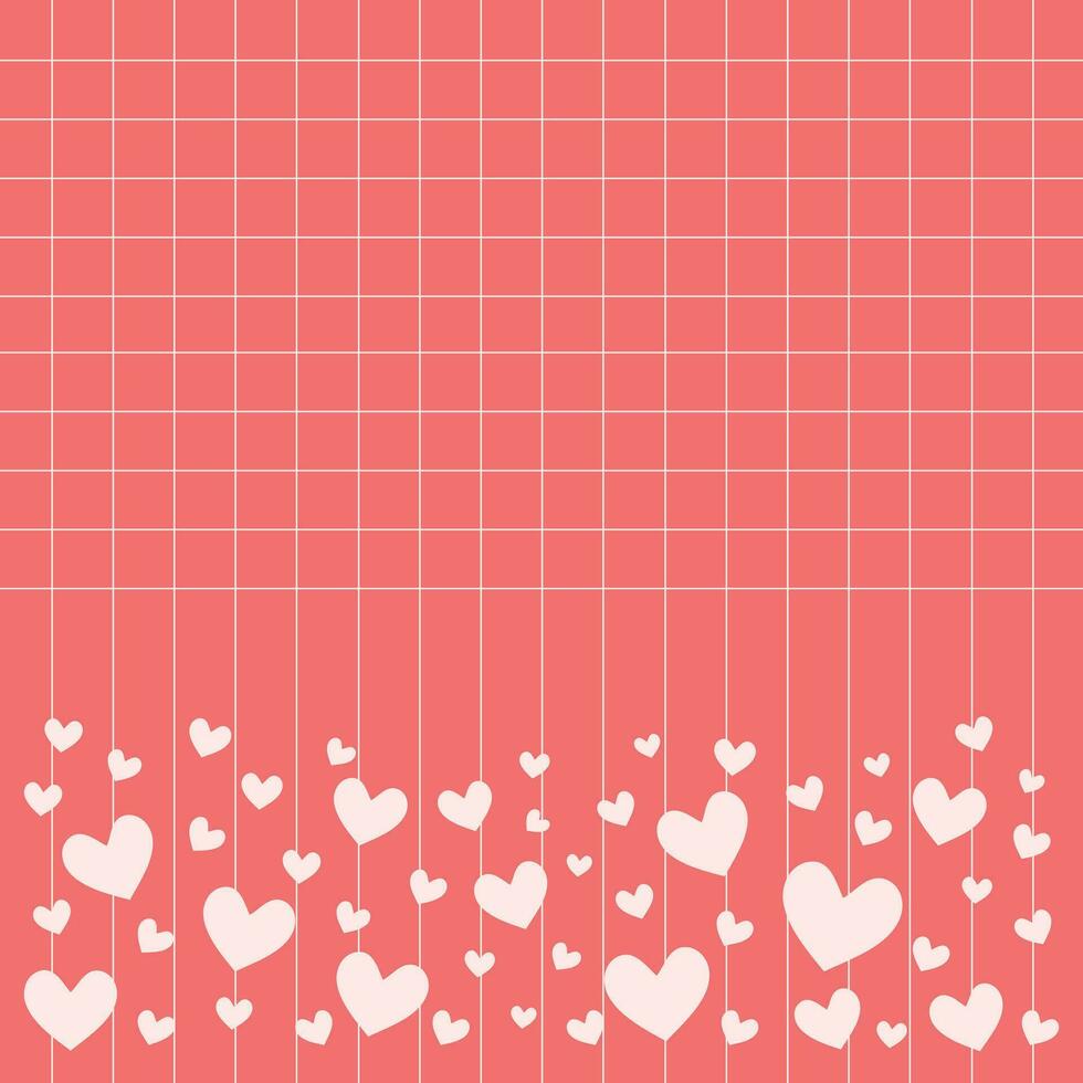 Happy Valentine s Day. Heart Seamless Pattern Vector Illustration