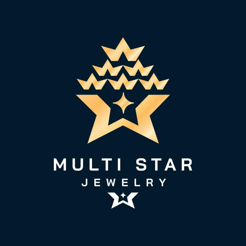 multi estrella prima logo marca vector