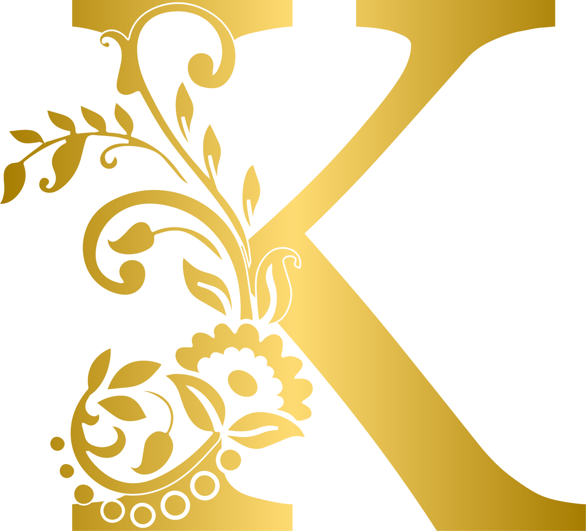oro floral prima lujo k alfabeto carta, dorado k alfabeto 36277669 PNG