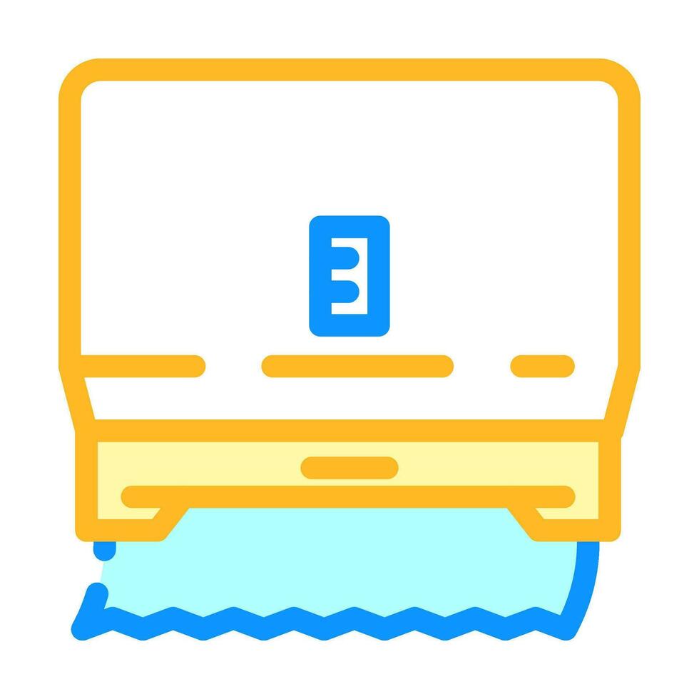 paper towel dispenser color icon vector illustration