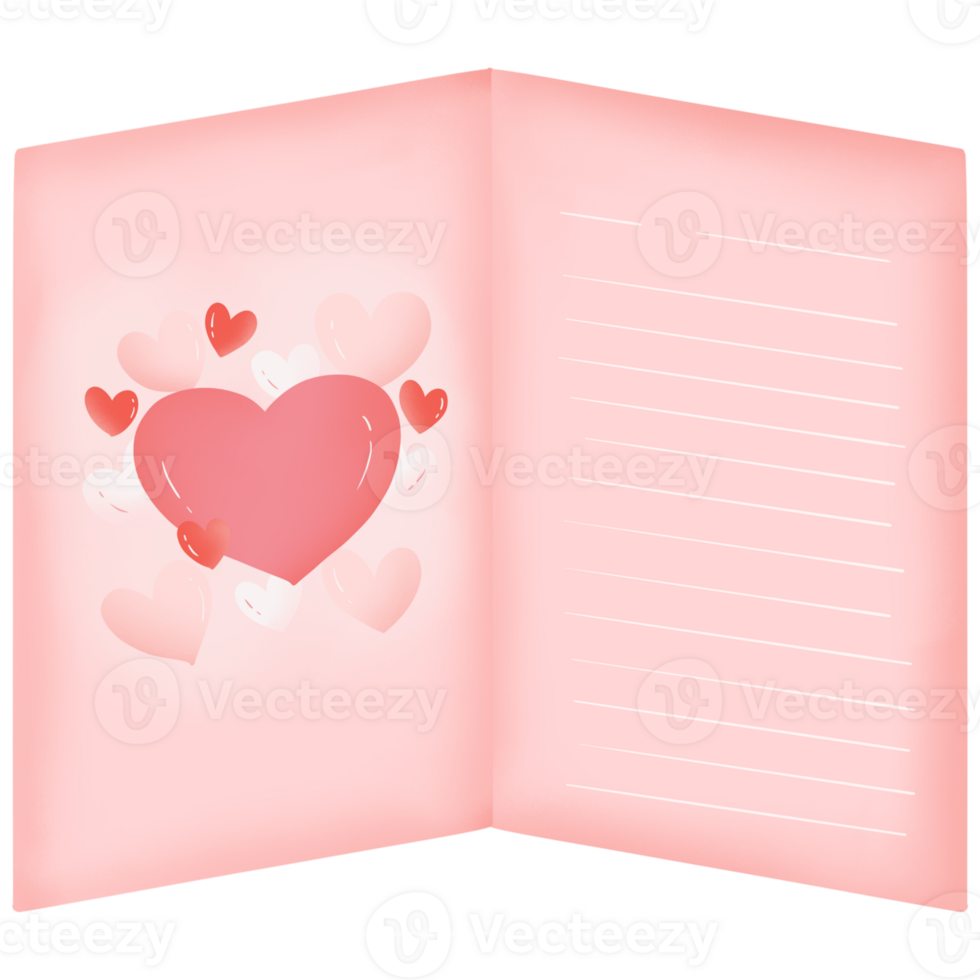 card on Valentine's day png