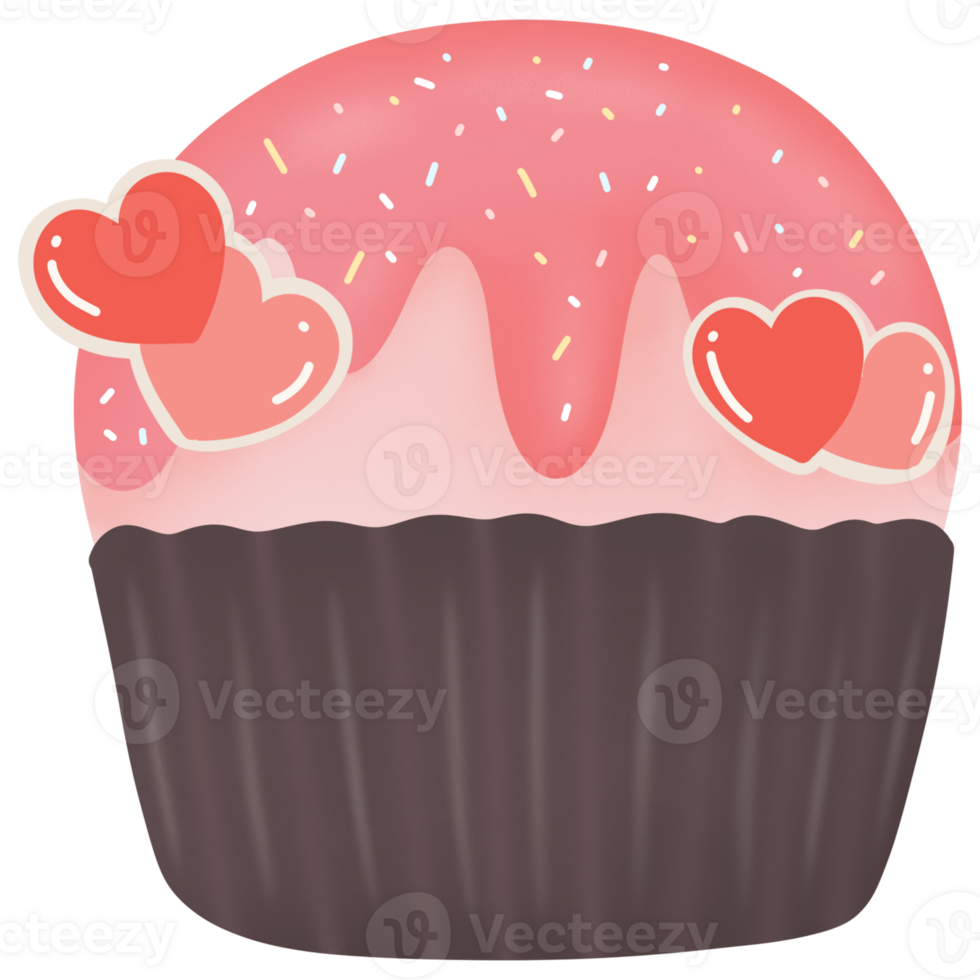 cupcake on Valentine's day png