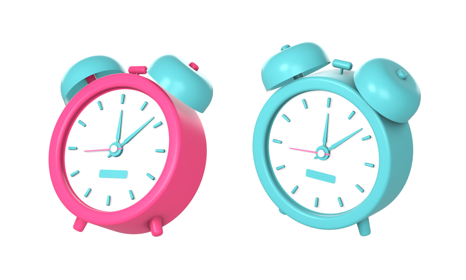 simple 3d alarm clock or time reminder icon illustration for UI UX web mobile apps social media ads design png