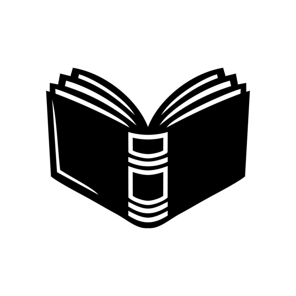 Open book icon. Reading and Education vector illustration