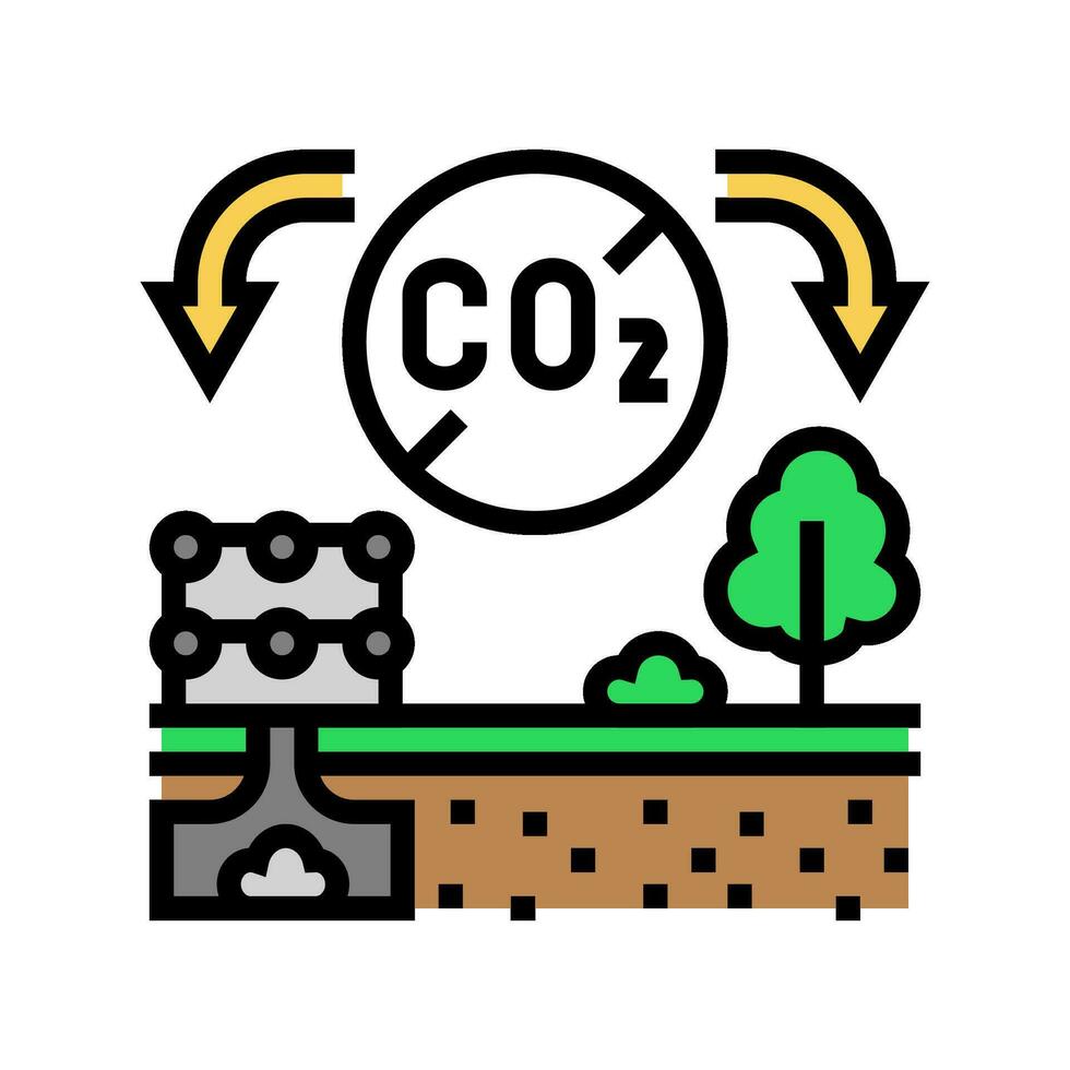 removal carbon color icon vector illustration