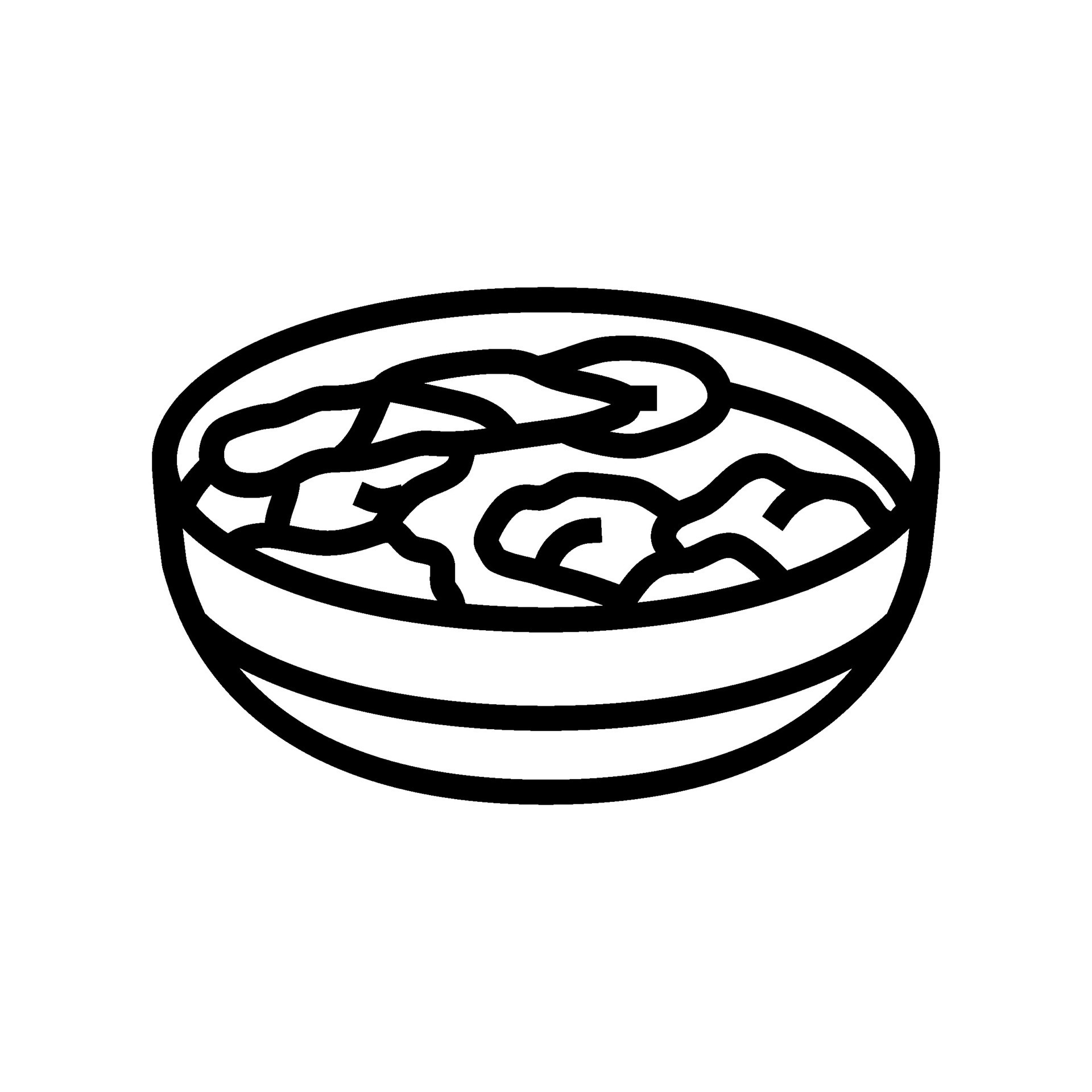 wonton soup chinese cuisine line icon vector illustration 36278507