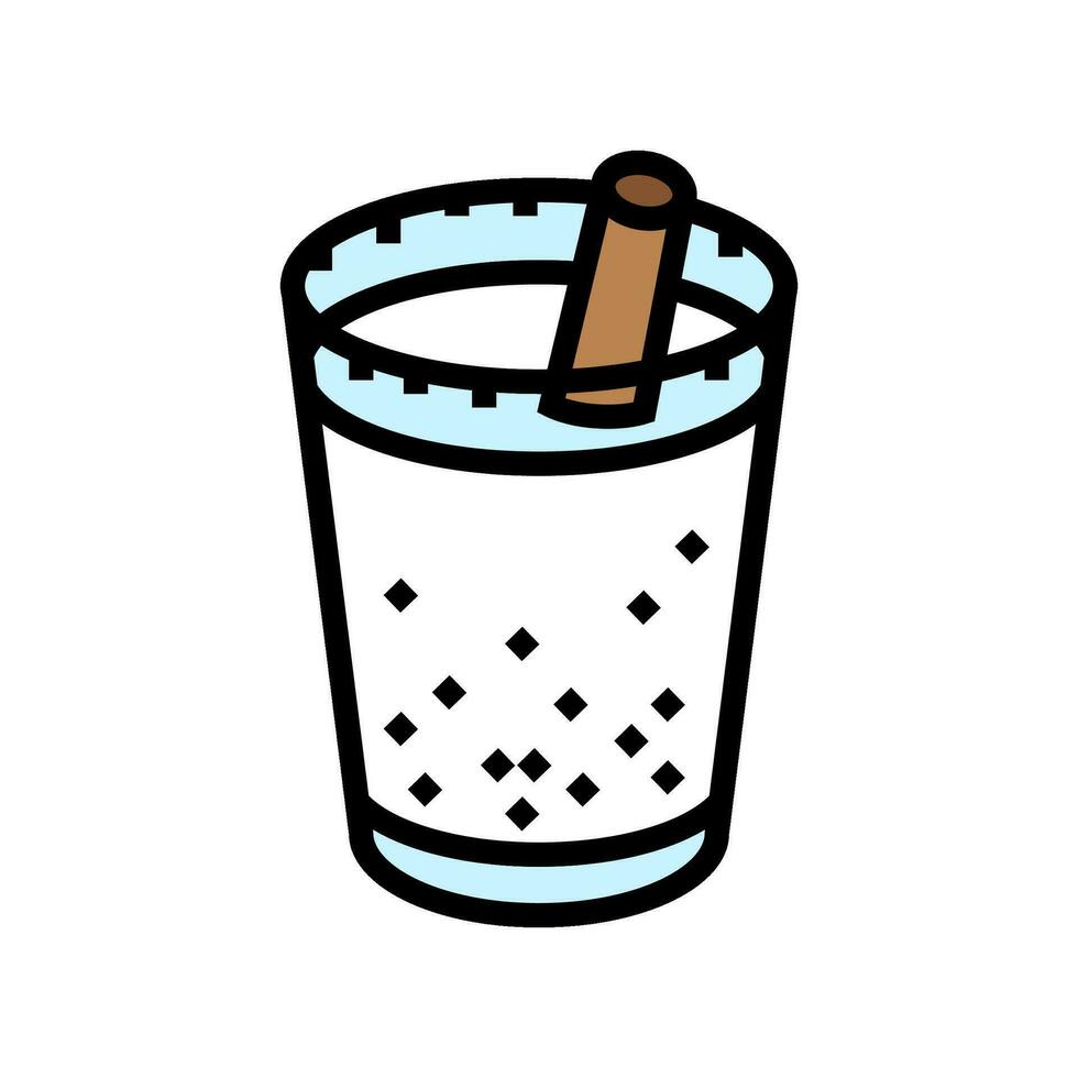 horchata mexicano cocina color icono vector ilustración