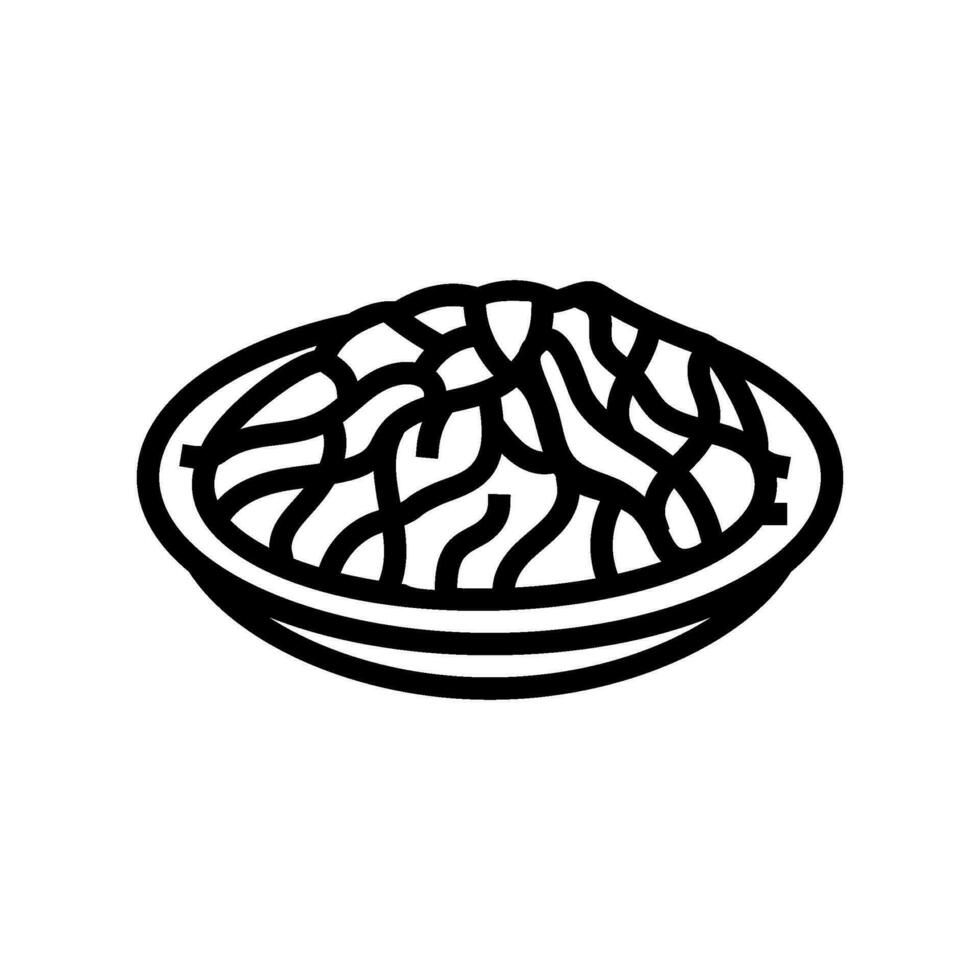 fajitas mexican cuisine line icon vector illustration