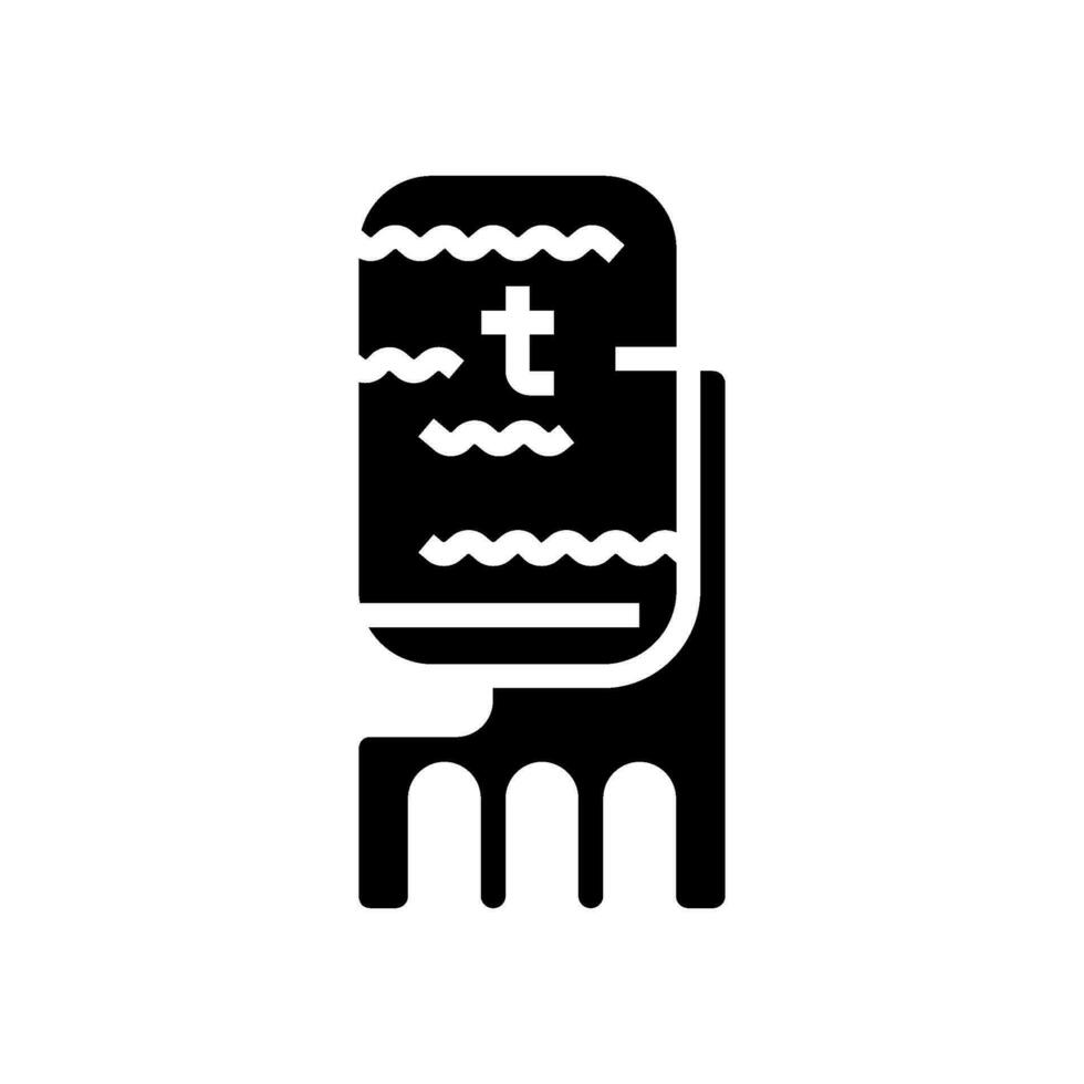 heat pump geothermal energy glyph icon vector illustration