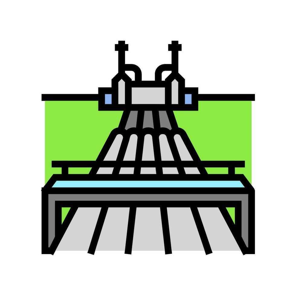 pipeline geothermal energy color icon vector illustration