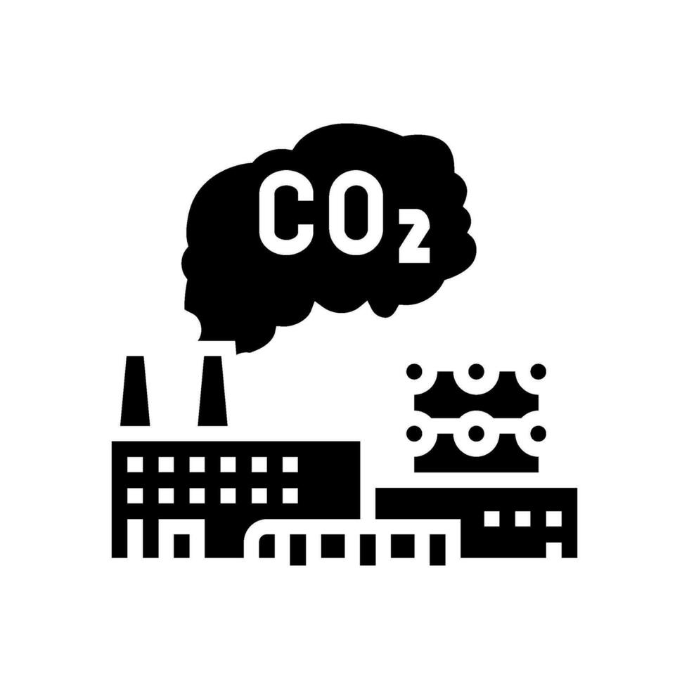 capture plant carbon glyph icon vector illustration