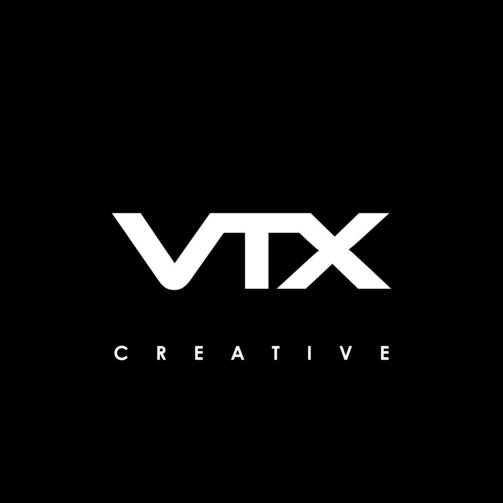 VTX Letter Initial Logo Design Template Vector Illustration