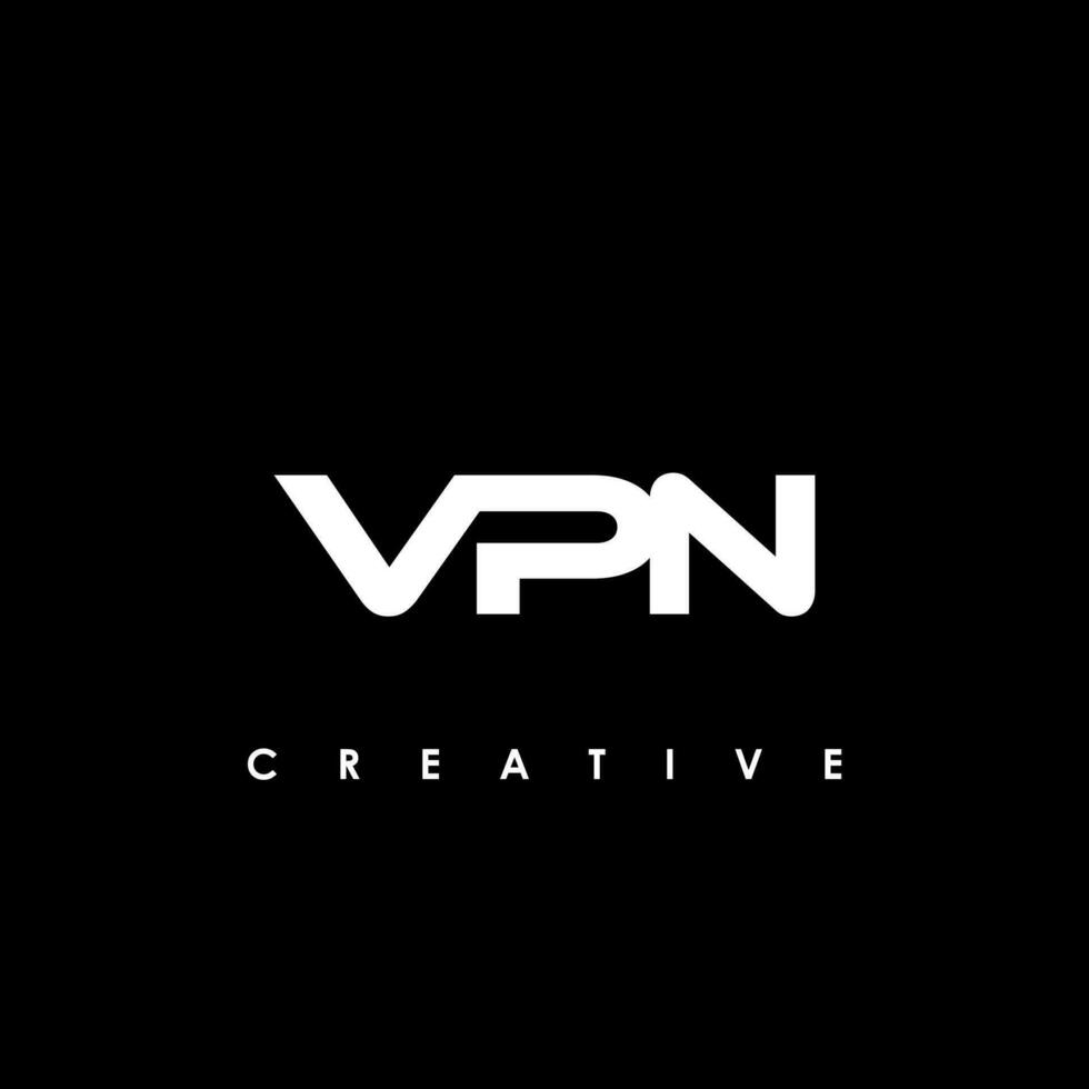VPN Letter Initial Logo Design Template Vector Illustration