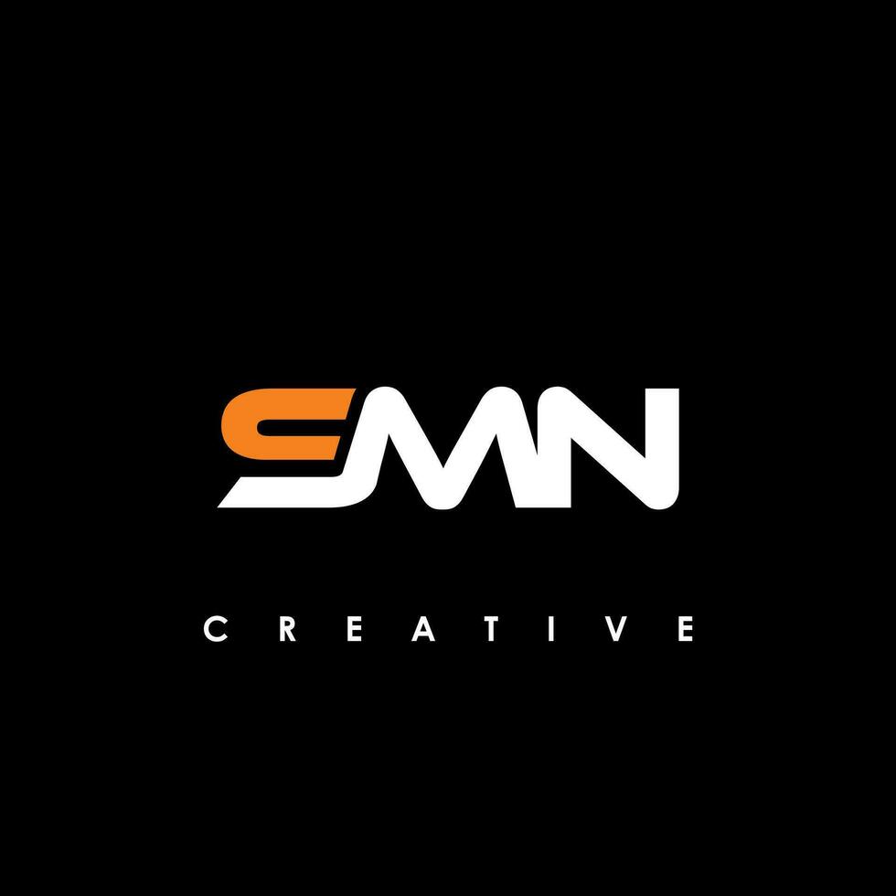 SMN Letter Initial Logo Design Template Vector Illustration