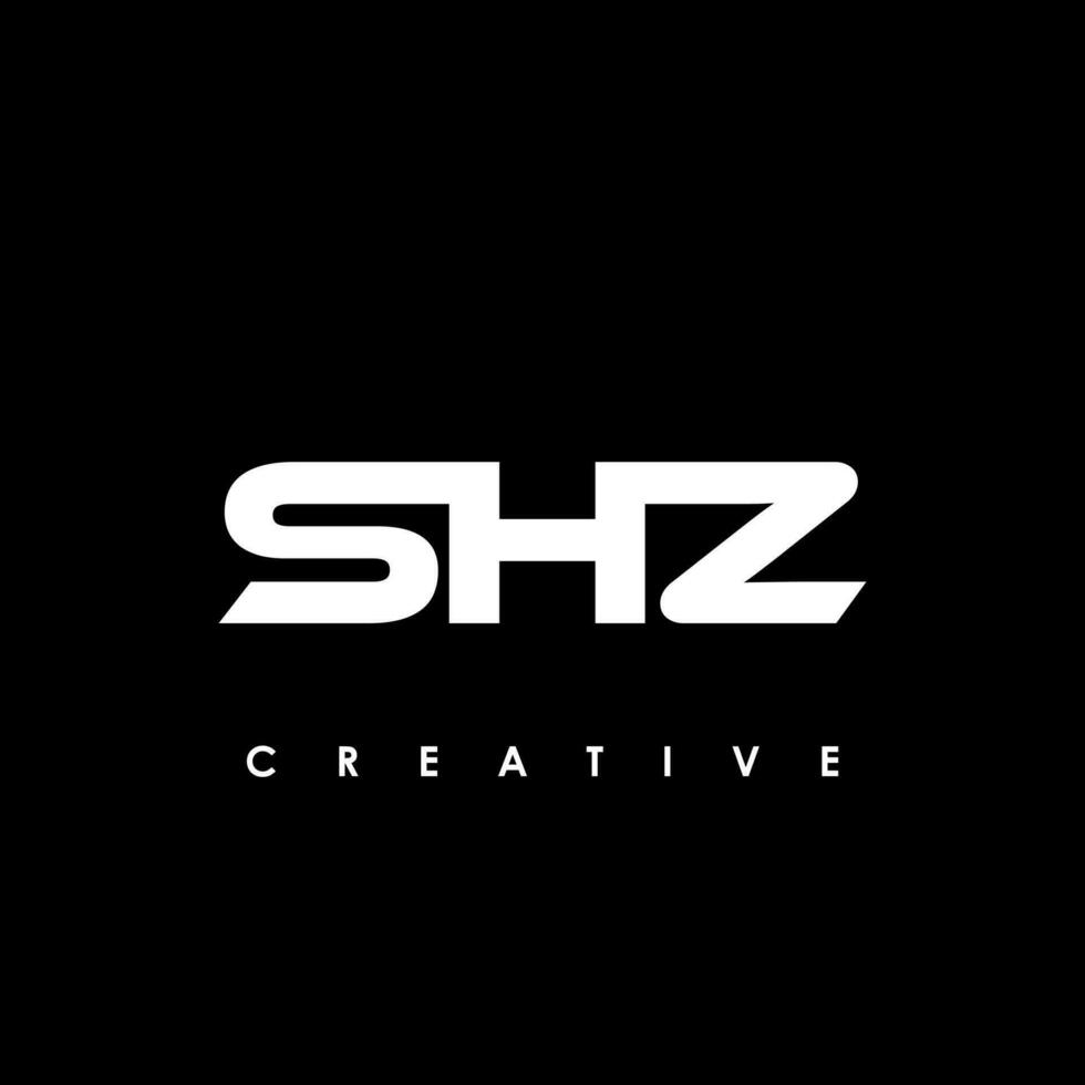 shz letra inicial logo diseño modelo vector ilustración