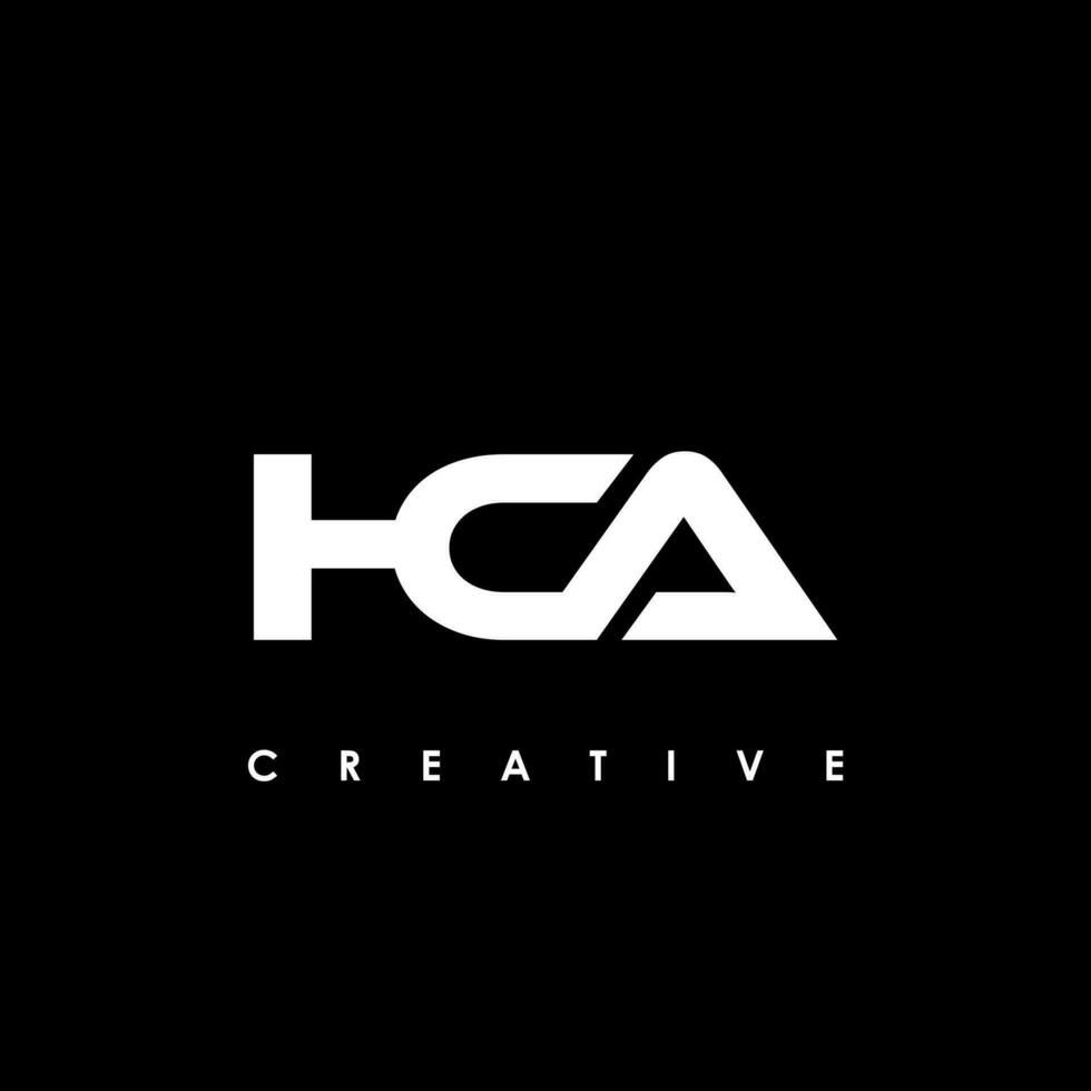 hca letra inicial logo diseño modelo vector ilustración