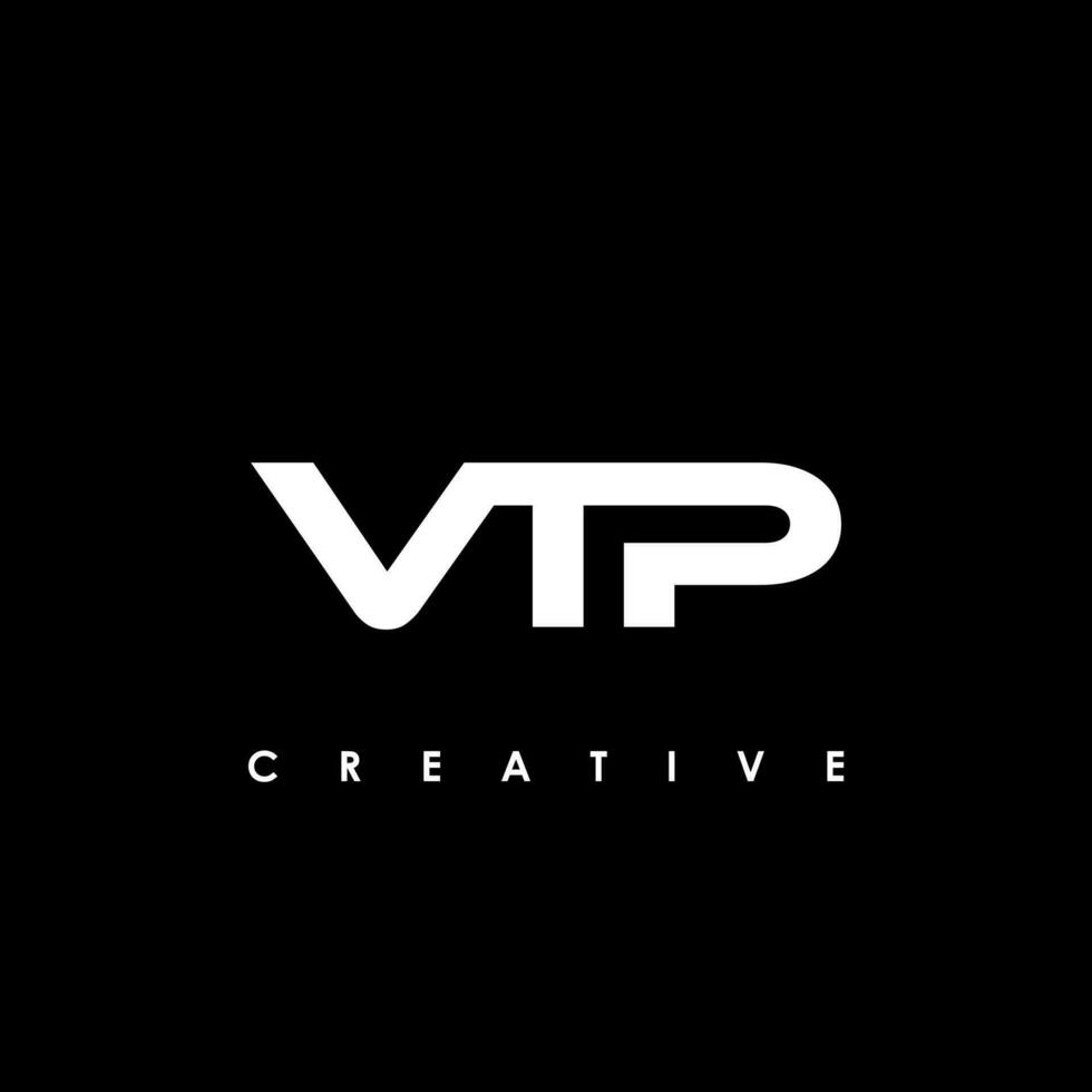 vtp letra inicial logo diseño modelo vector ilustración