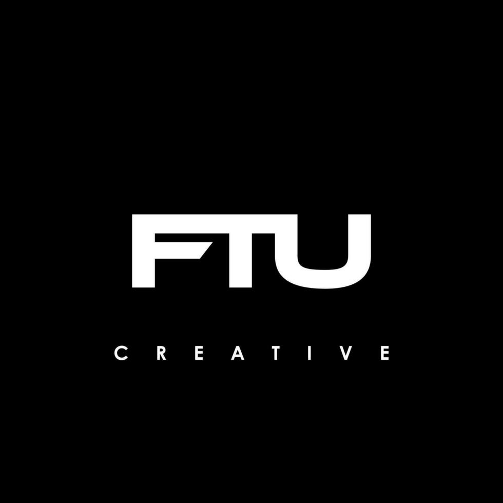 ftu letra inicial logo diseño modelo vector ilustración